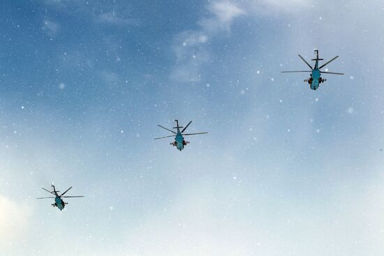 Rehearsal of Victory Parade in St. Petersburg