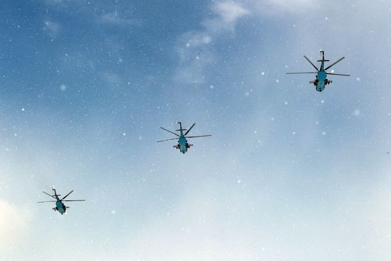 Rehearsal of Victory Parade in St. Petersburg