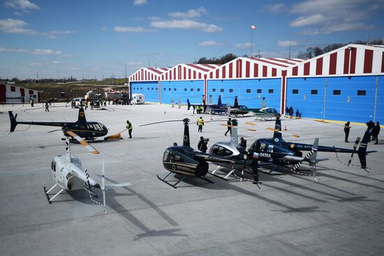 Angel helicopter team's drills