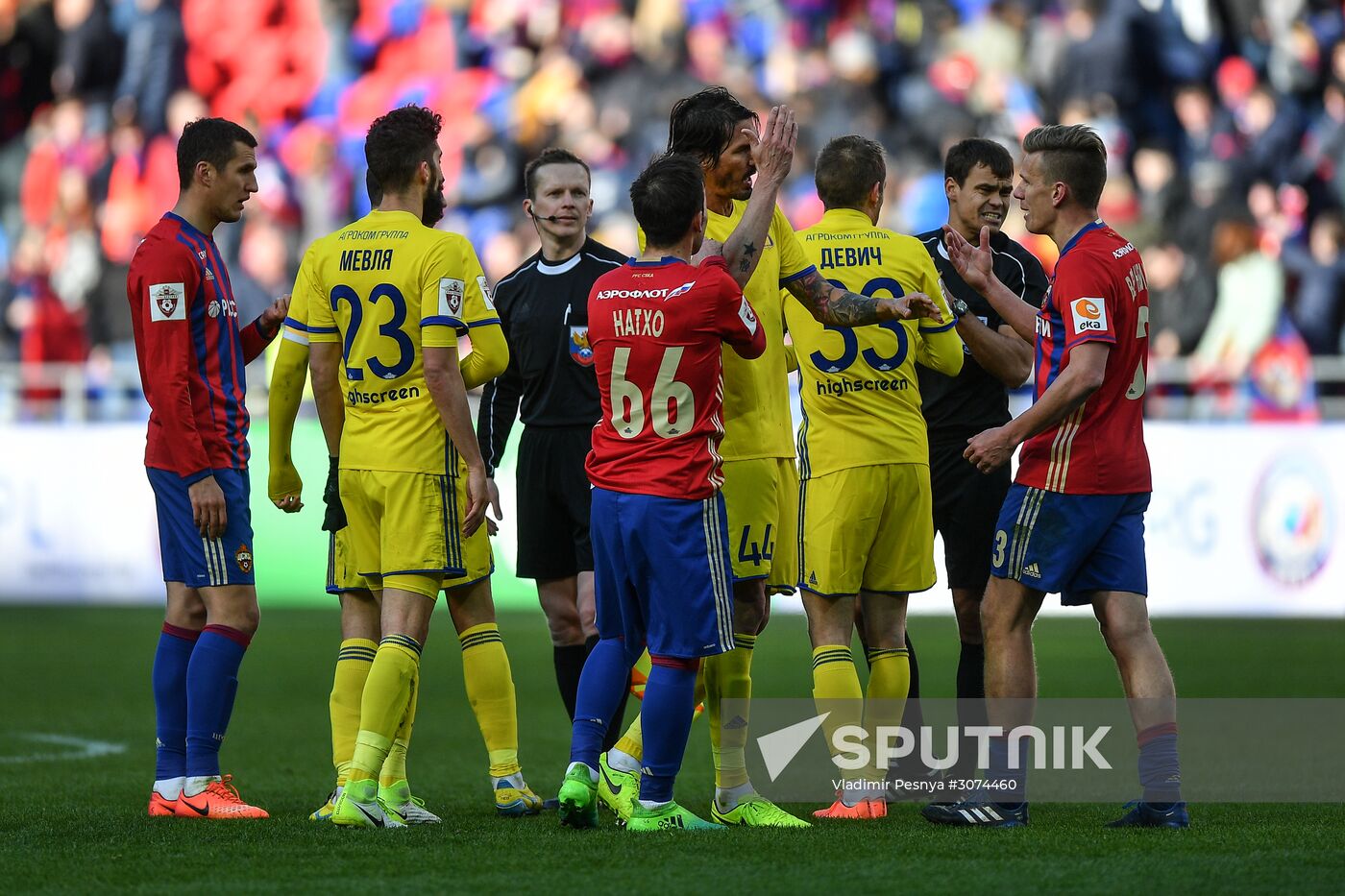 Russian Football Premier League. CSKA vs. Rostov