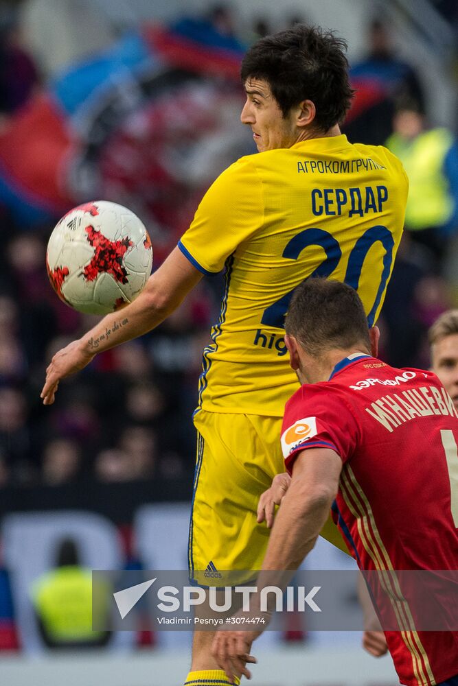 Russian Football Premier League. CSKA vs. Rostov
