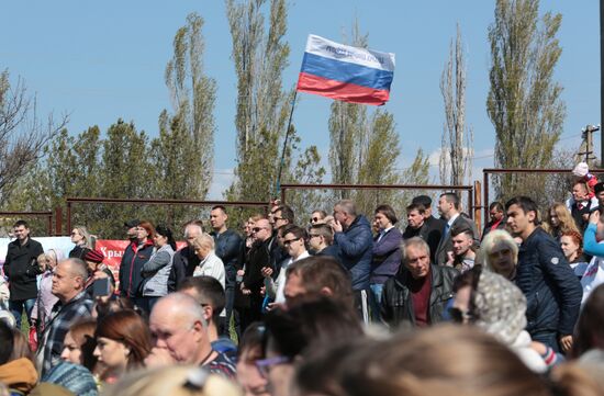 Military-historical reenactment "Won in 1945 - We Might Repeat the Victory" in Simferopol Region