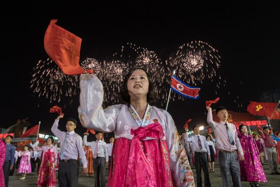 Festive events marking 105th birthday of Kim Il-Sung in North Korea