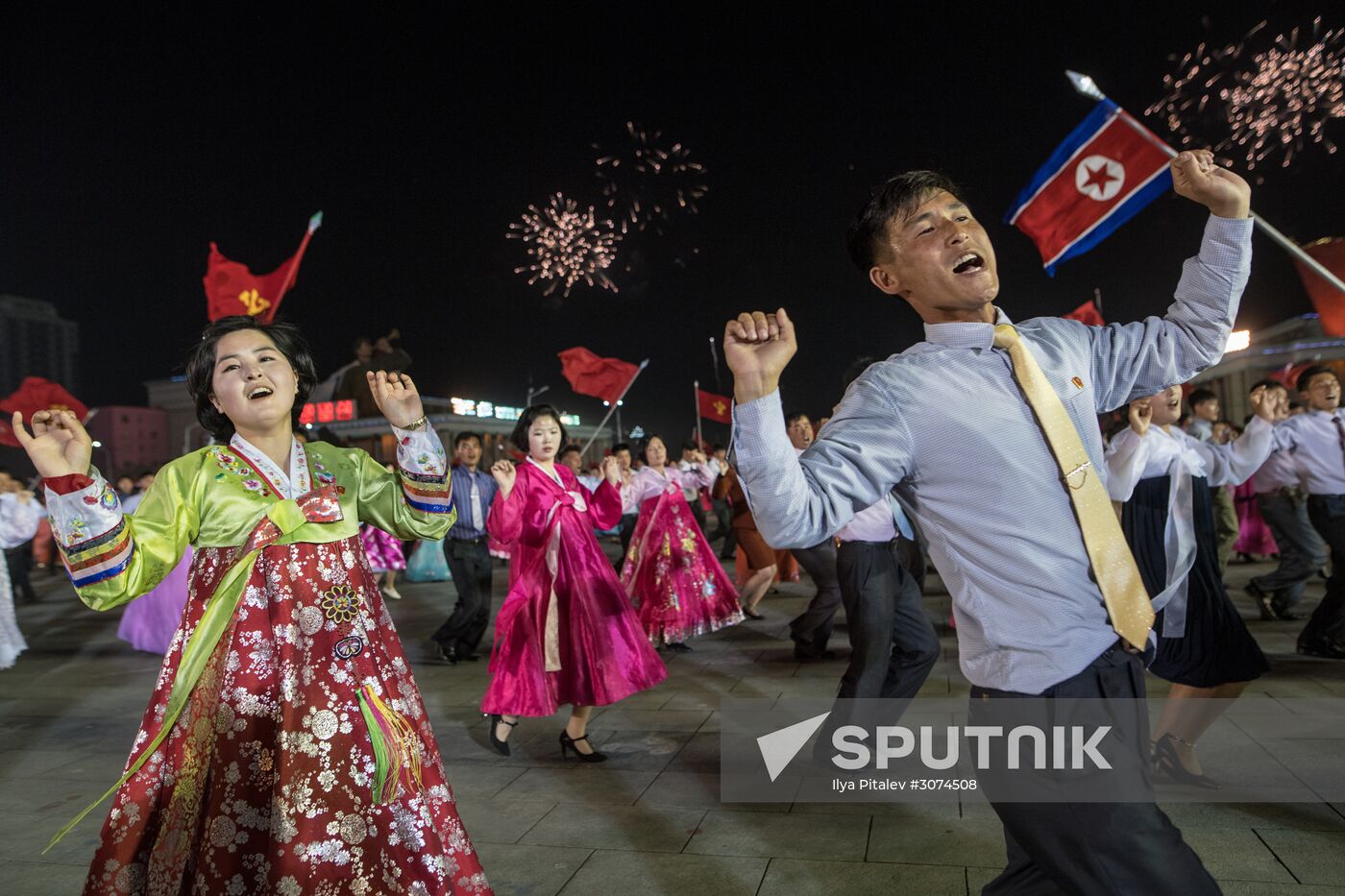 Festive events marking 105th birthday of Kim Il-Sung in North Korea