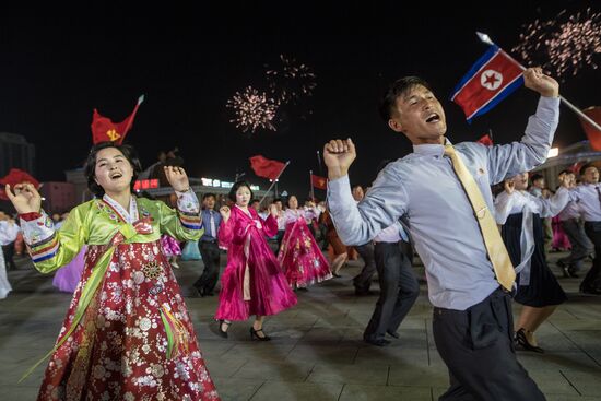 Festive events marking 105th birthday of Kim Il-Sung in North Korea