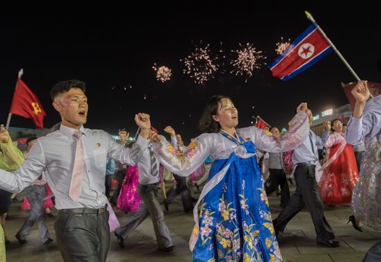 Festive events marking 105th birthday of Kim Il-Sung in North Korea