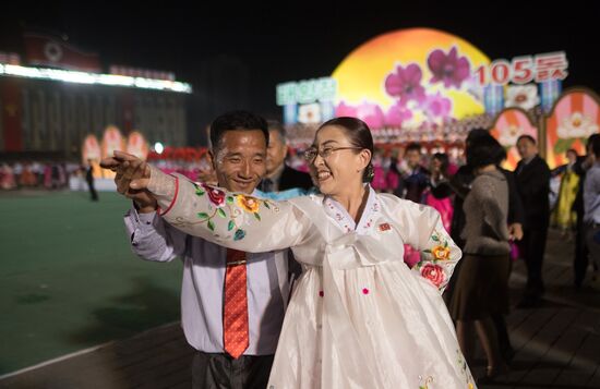 Festive events marking 105th birthday of Kim Il-Sung in North Korea