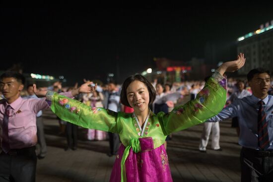 Festive events marking 105th birthday of Kim Il-Sung in North Korea