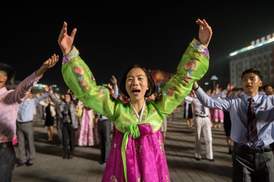 Festive events marking 105th birthday of Kim Il-Sung in North Korea