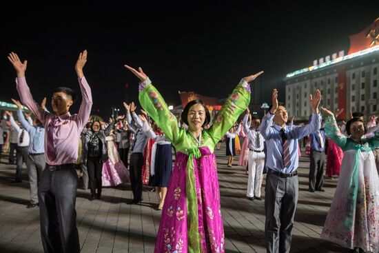 Festive events marking 105th birthday of Kim Il-Sung in North Korea