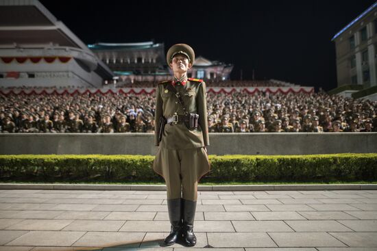 Festive events marking 105th birthday of Kim Il-Sung in North Korea