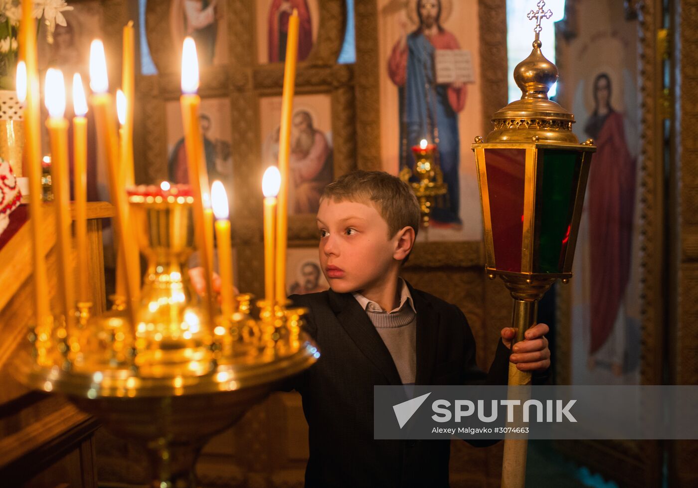 Easter celebrated in Russia
