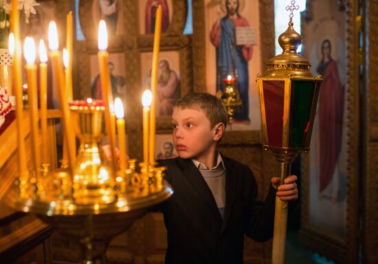 Easter celebrated in Russia