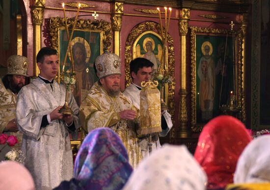 Easter celebrated in Russia