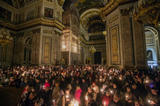 Easter celebrated in Russia