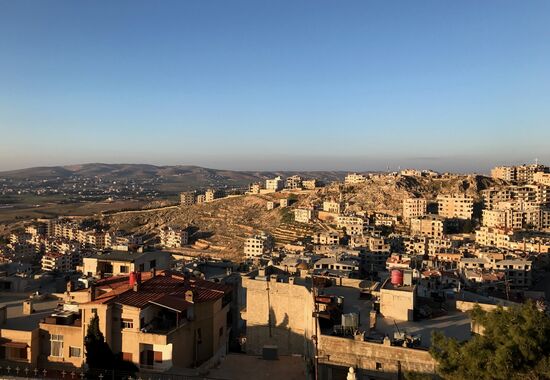 Easter service at church in Saidnaya, Syria