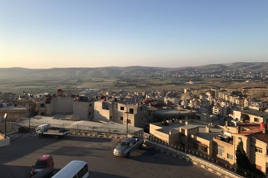 Easter service at church in Saidnaya, Syria