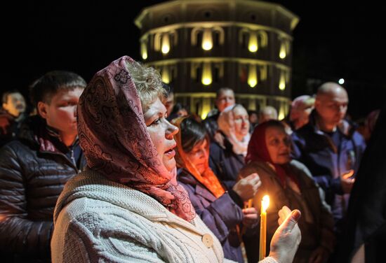 Easter celebrated in Russia