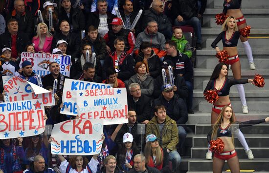 Kontinental Hockey League. Metallurg Magnitogorsk vs. SKA