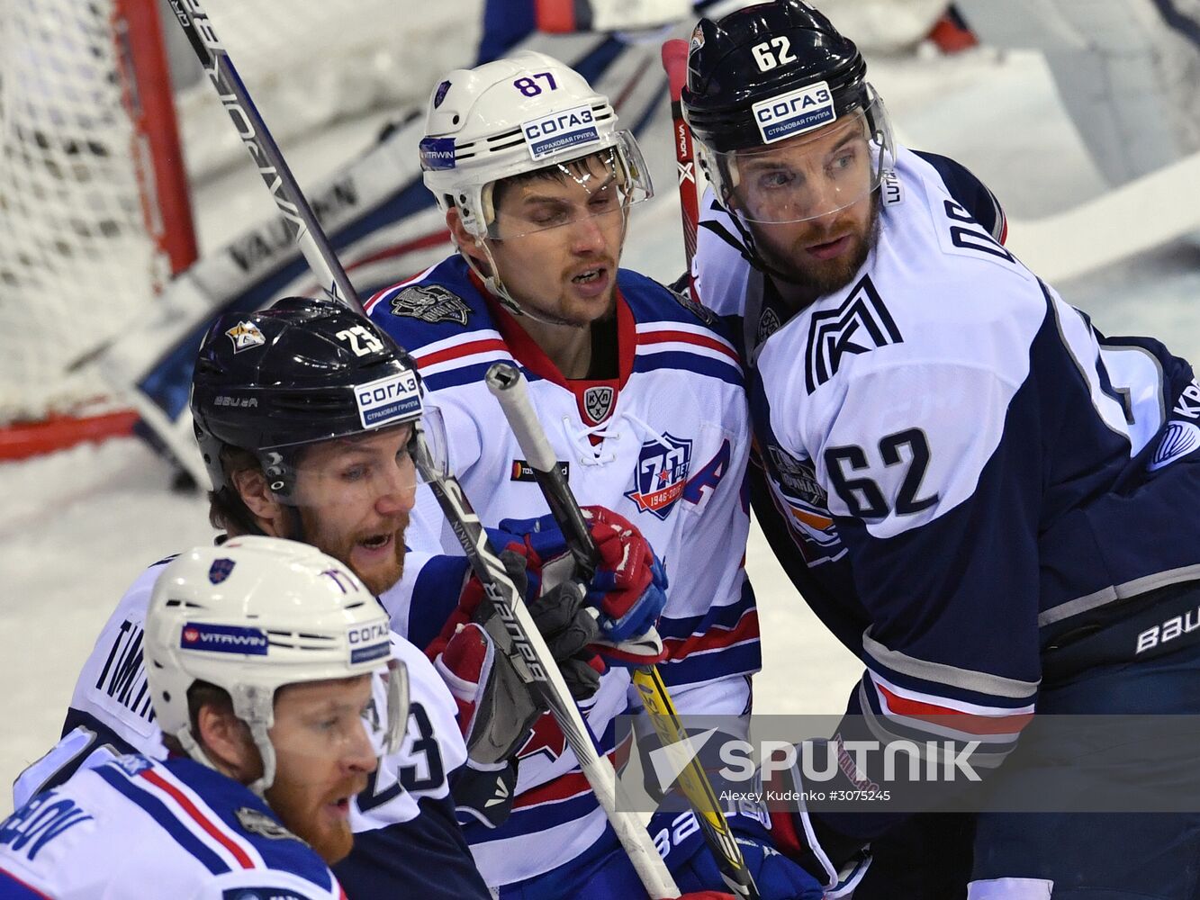 Kontinental Hockey League. Metallurg Magnitogorsk vs. SKA