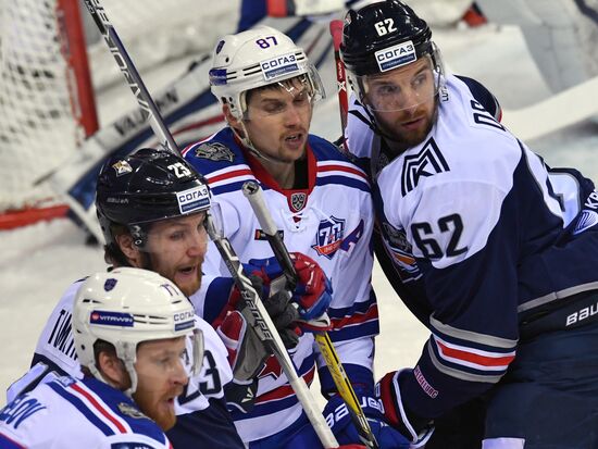 Kontinental Hockey League. Metallurg Magnitogorsk vs. SKA