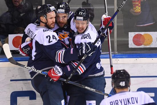 Kontinental Hockey League. Metallurg Magnitogorsk vs. SKA