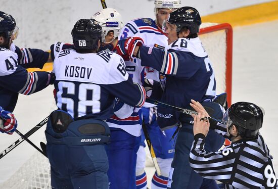 Kontinental Hockey League. Metallurg Magnitogorsk vs. SKA