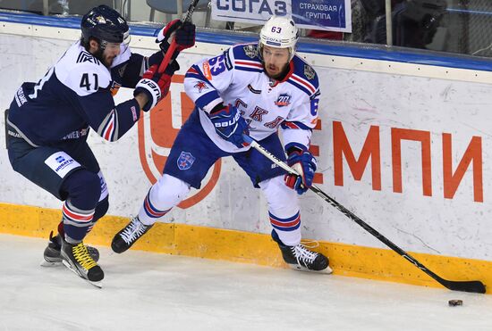Kontinental Hockey League. Metallurg Magnitogorsk vs. SKA