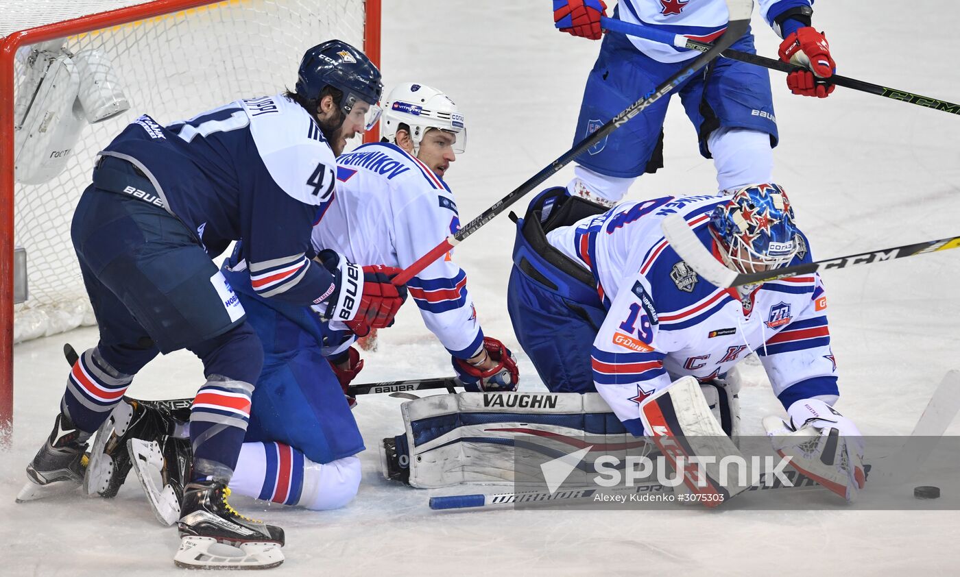 Kontinental Hockey League. Metallurg Magnitogorsk vs. SKA