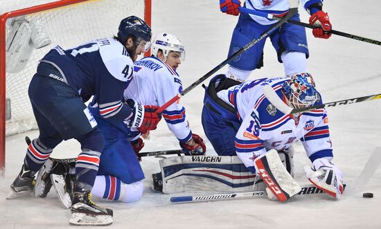 Kontinental Hockey League. Metallurg Magnitogorsk vs. SKA