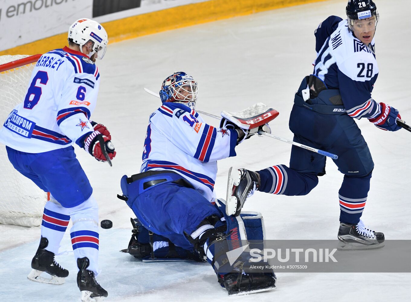 Kontinental Hockey League. Metallurg Magnitogorsk vs. SKA