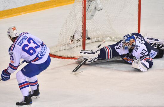 Kontinental Hockey League. Metallurg Magnitogorsk vs. SKA