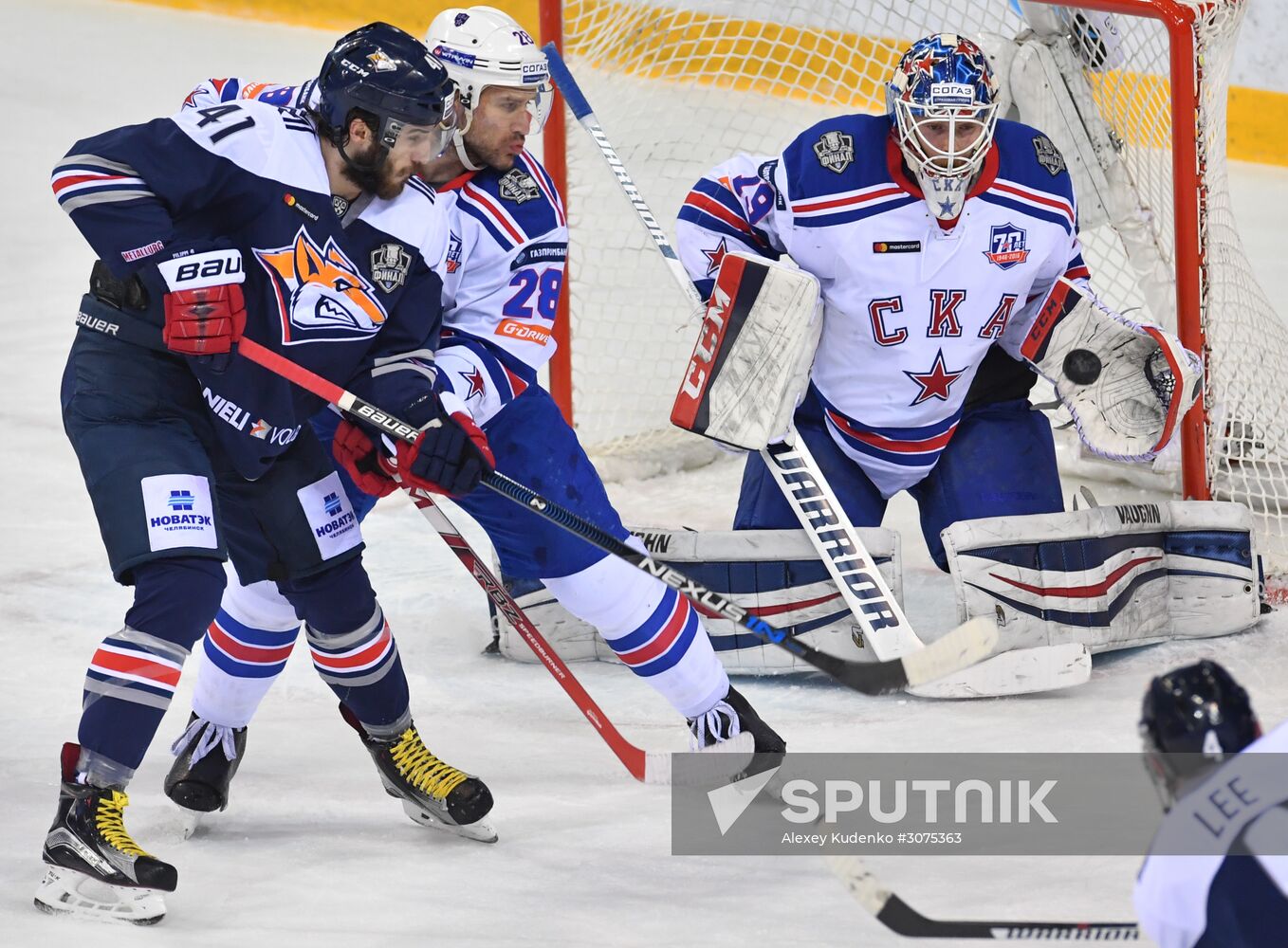 Kontinental Hockey League. Metallurg Magnitogorsk vs. SKA