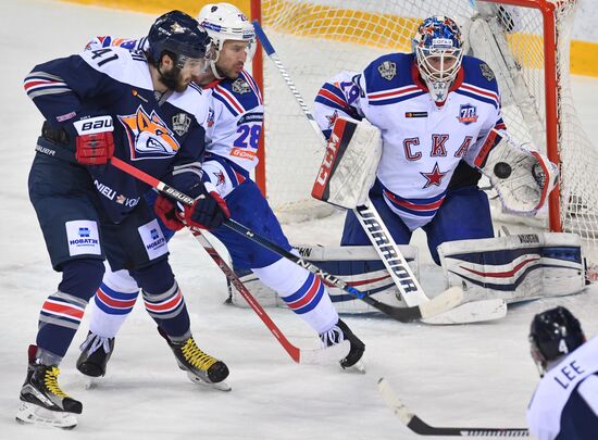 Kontinental Hockey League. Metallurg Magnitogorsk vs. SKA