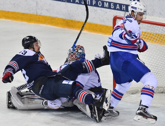 Kontinental Hockey League. Metallurg Magnitogorsk vs. SKA
