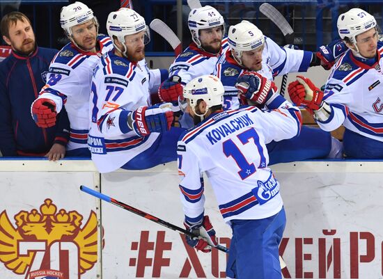 Kontinental Hockey League. Metallurg Magnitogorsk vs. SKA
