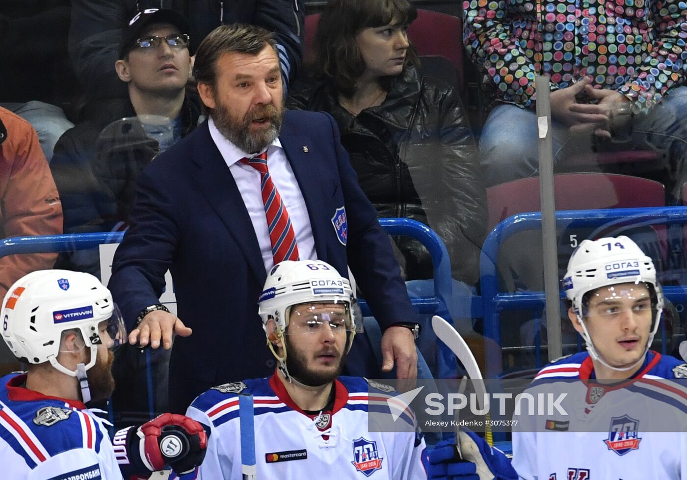 Kontinental Hockey League. Metallurg Magnitogorsk vs. SKA