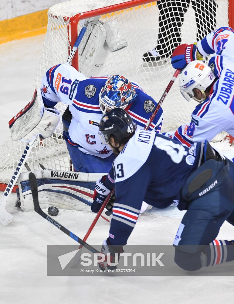 Kontinental Hockey League. Metallurg Magnitogorsk vs. SKA