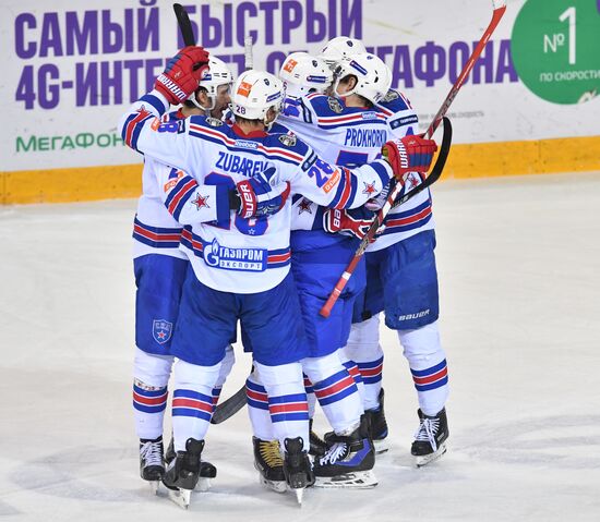 Kontinental Hockey League. Metallurg Magnitogorsk vs. SKA