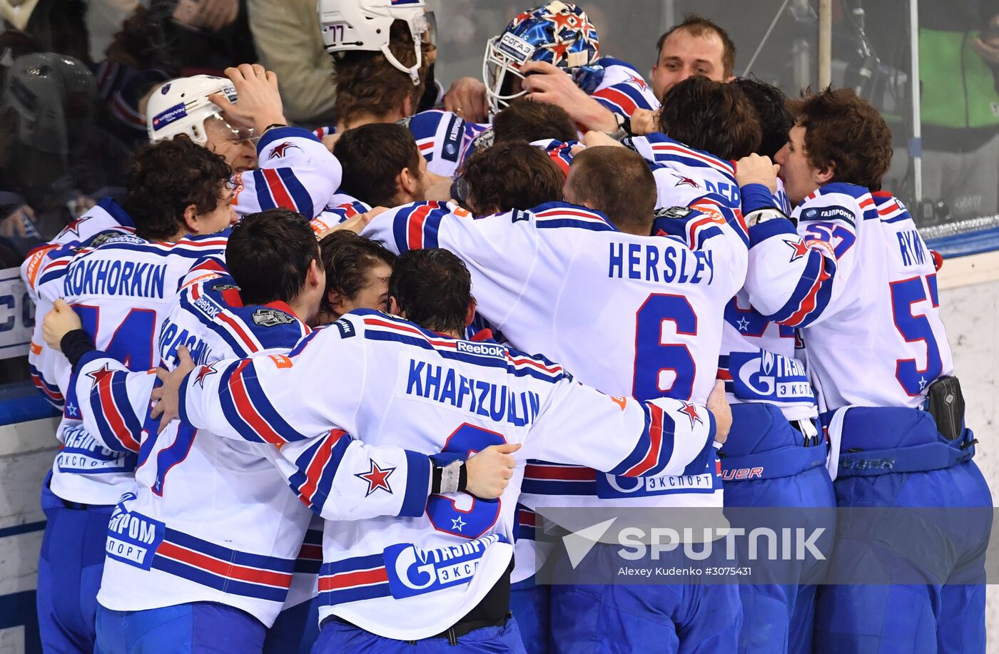 Kontinental Hockey League. Metallurg Magnitogorsk vs. SKA