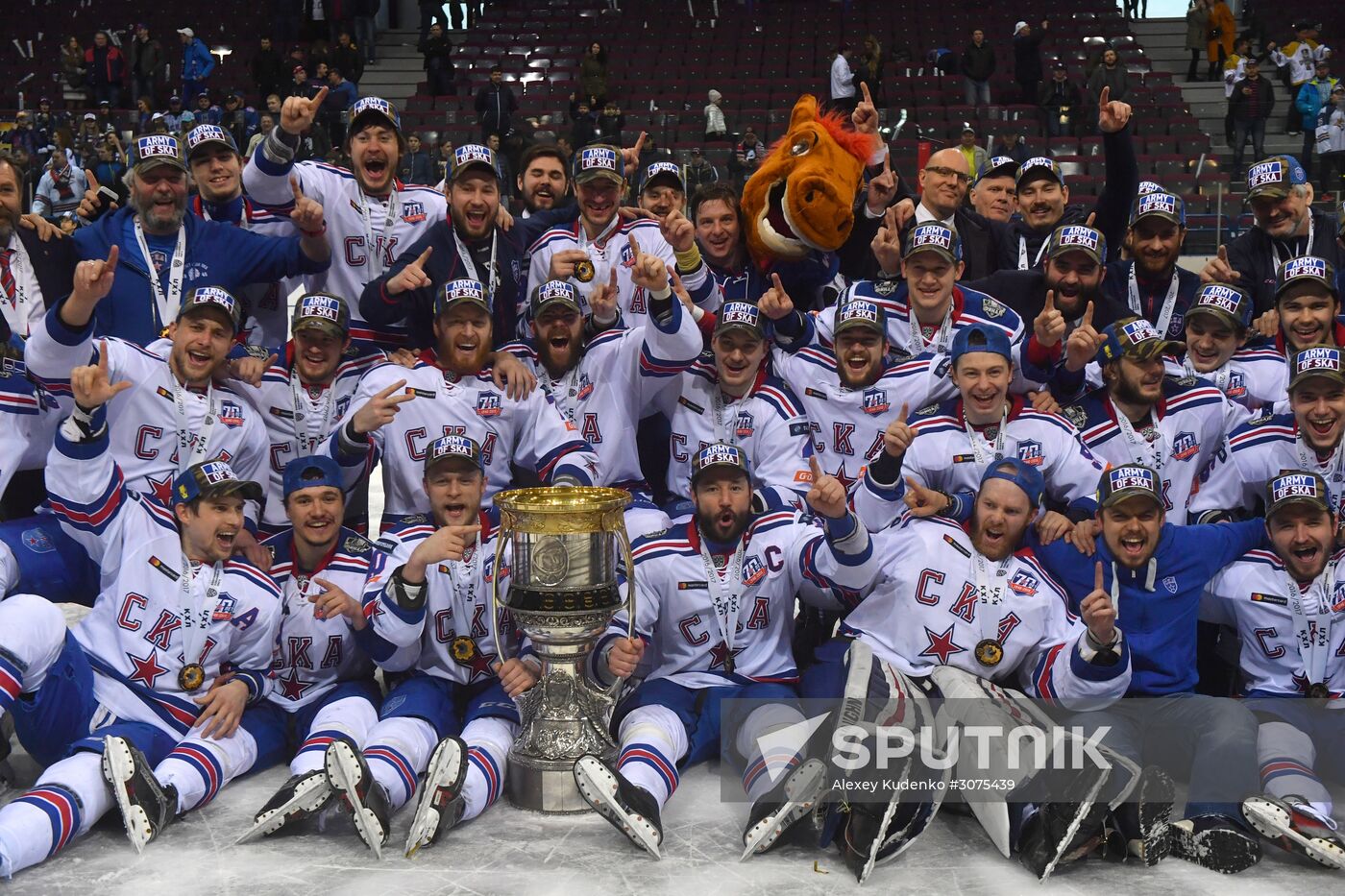 Kontinental Hockey League. Metallurg Magnitogorsk vs. SKA