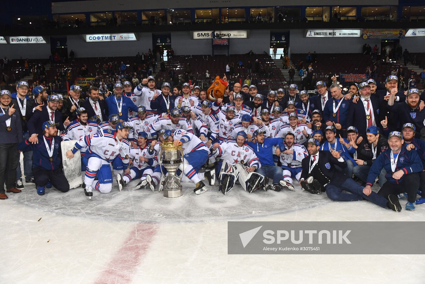 Kontinental Hockey League. Metallurg Magnitogorsk vs. SKA