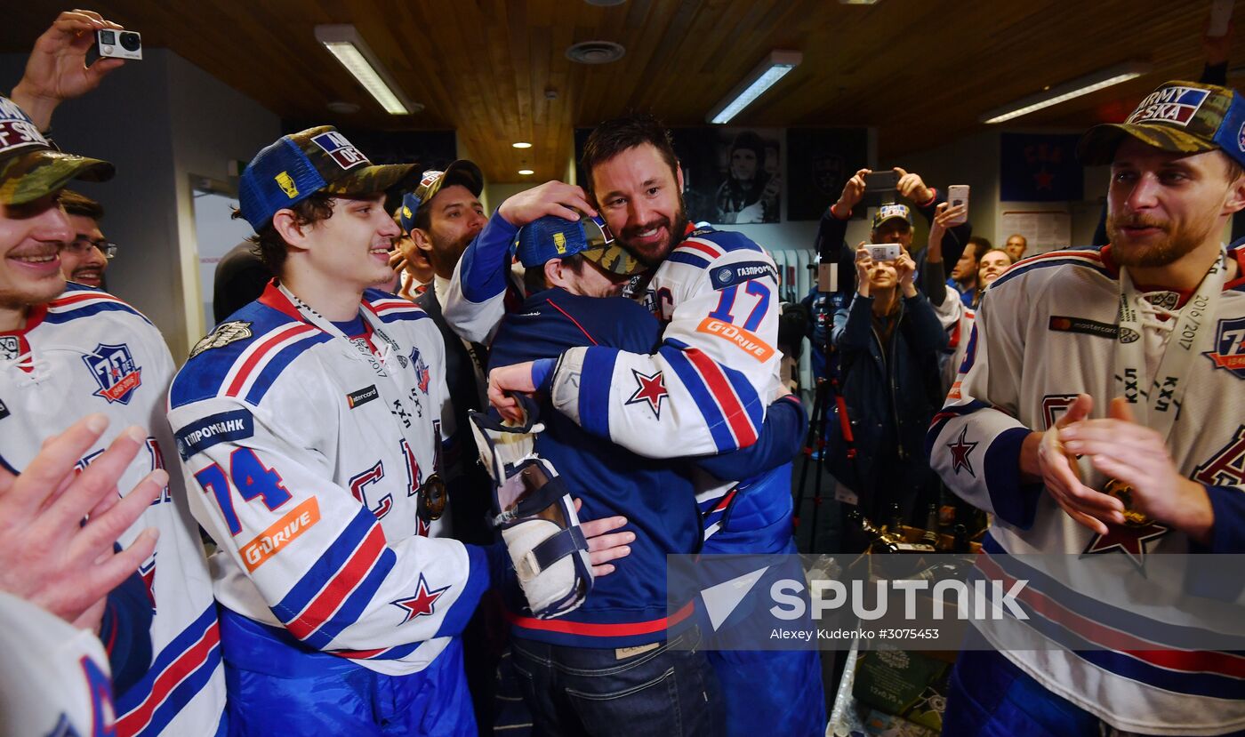 Kontinental Hockey League. Metallurg Magnitogorsk vs. SKA