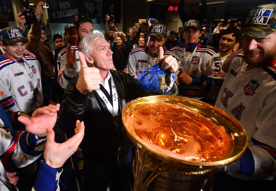 Kontinental Hockey League. Metallurg Magnitogorsk vs. SKA