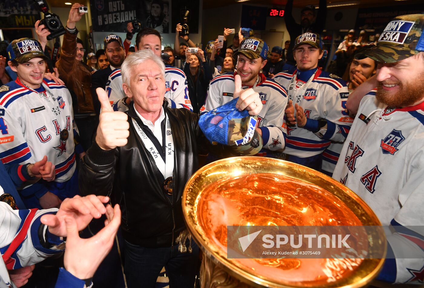 Kontinental Hockey League. Metallurg Magnitogorsk vs. SKA