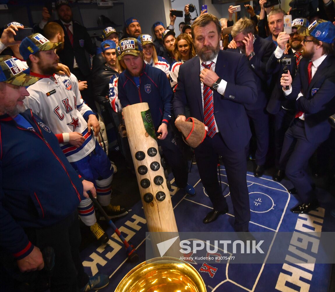 Kontinental Hockey League. Metallurg Magnitogorsk vs. SKA