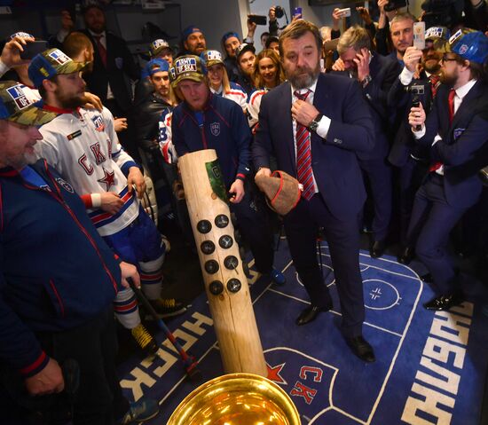 Kontinental Hockey League. Metallurg Magnitogorsk vs. SKA