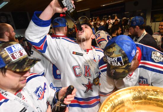 Kontinental Hockey League. Metallurg Magnitogorsk vs. SKA