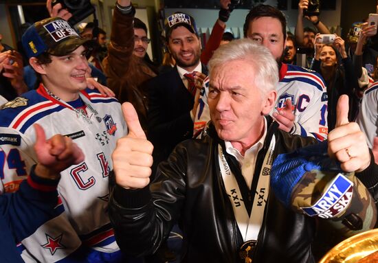 Kontinental Hockey League. Metallurg Magnitogorsk vs. SKA