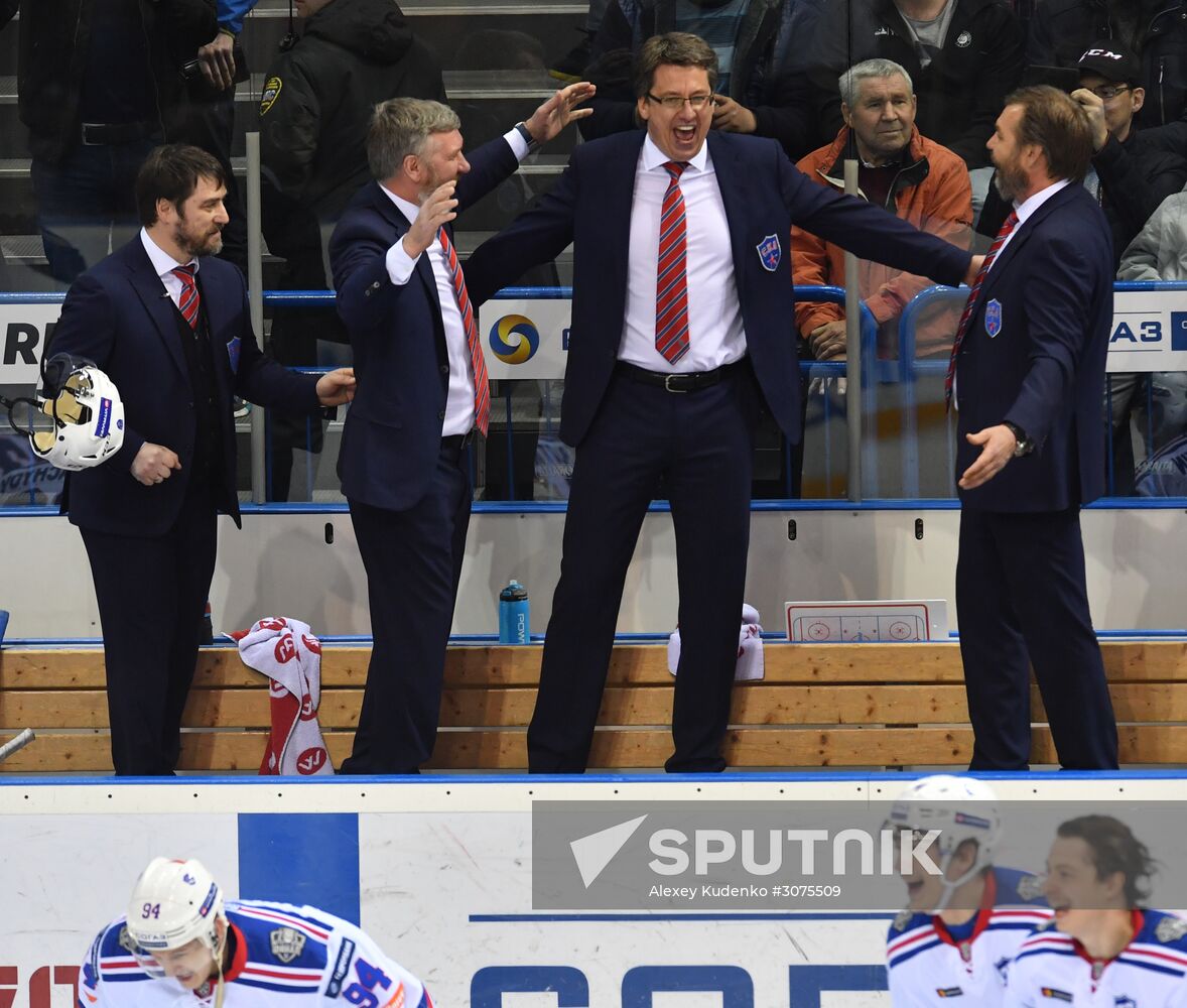 Kontinental Hockey League. Metallurg Magnitogorsk vs. SKA